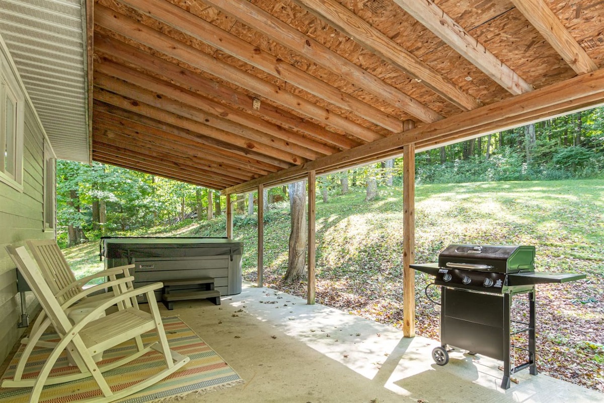 Back Patio and Hot Tub 