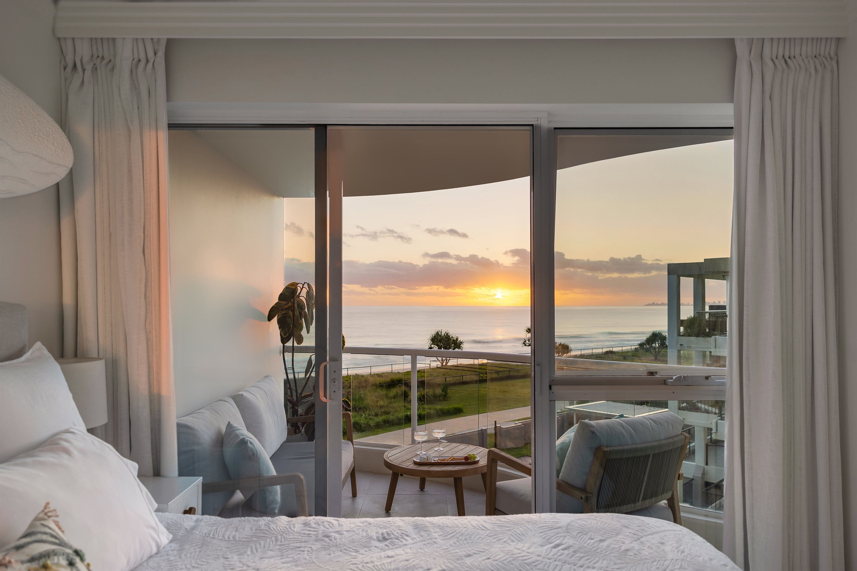 Ocean sunrises, sunsets and soothing sea views, enjoyed right from the comfort of your bed.