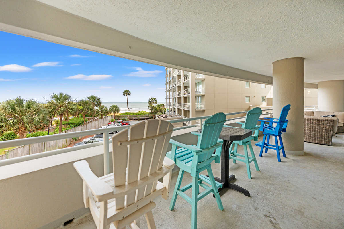 Balcony with Main and 2nd bedroom access