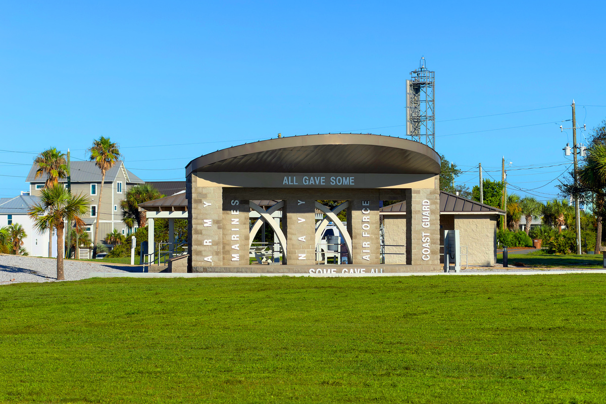 Veterans Park 1 block away