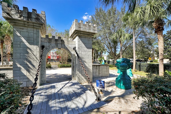 Castle playground entrance