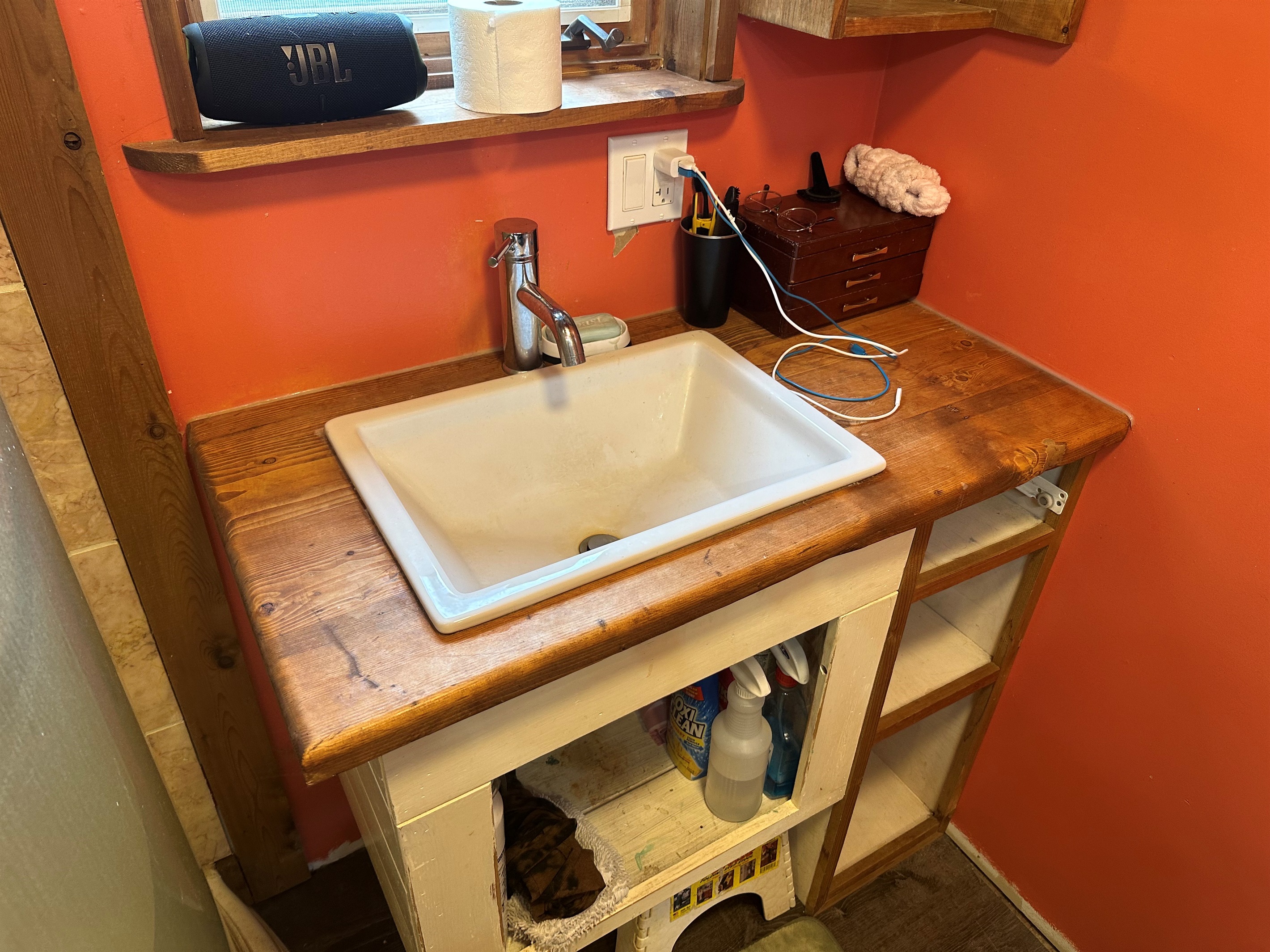 Sink in Bathroom - No Toilet inside of the house