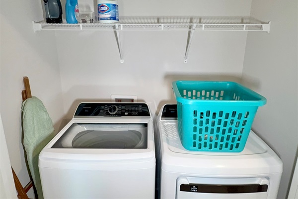 Laundry room conveniently located on the second floor