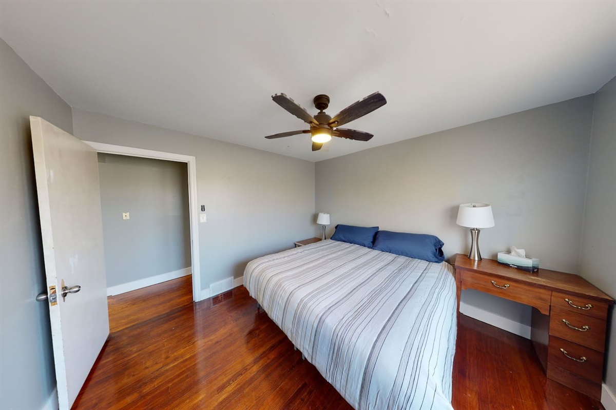 Bedroom #1 with king bed (upstairs)