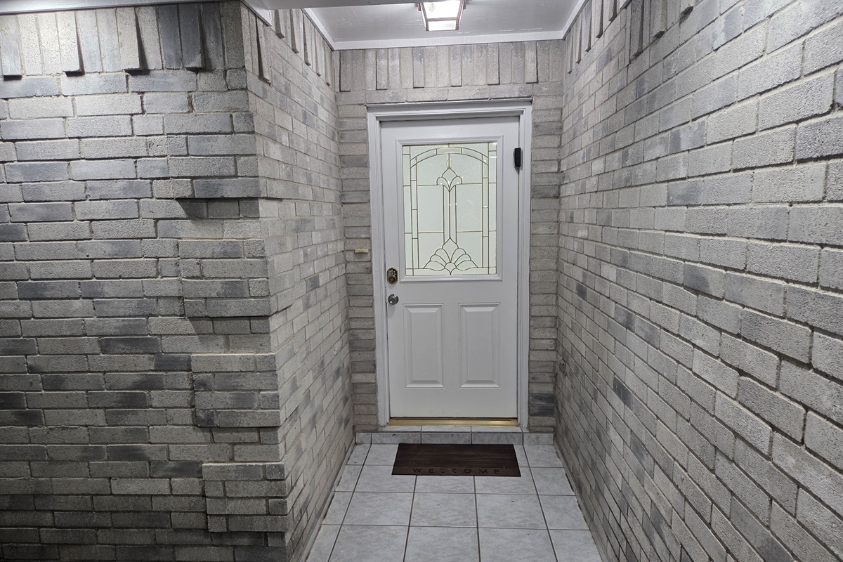 Main entrance door