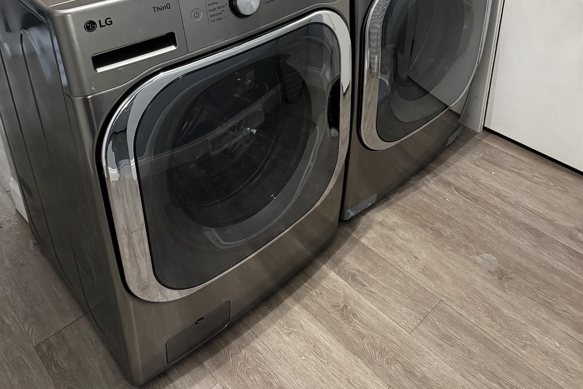 New washer and dryer