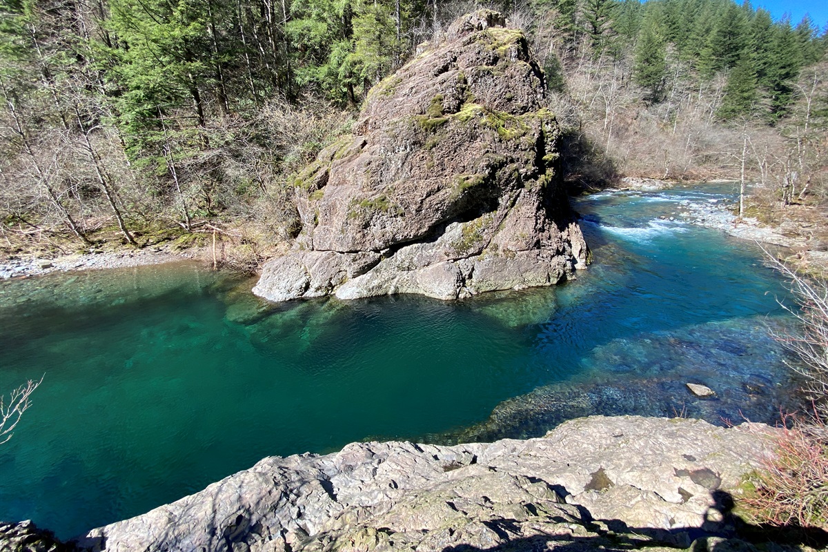 Turquoise Swimming Holes just a few miles from the house