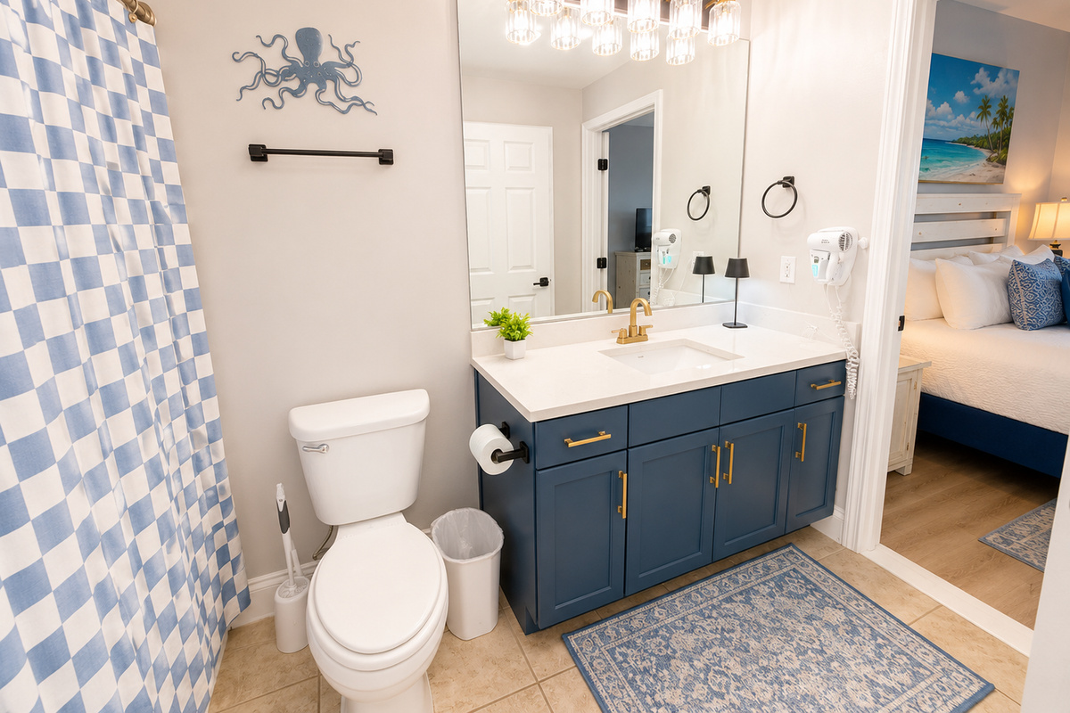 Jack and Jill bathroom between Bedroom #2 and Bunk Room