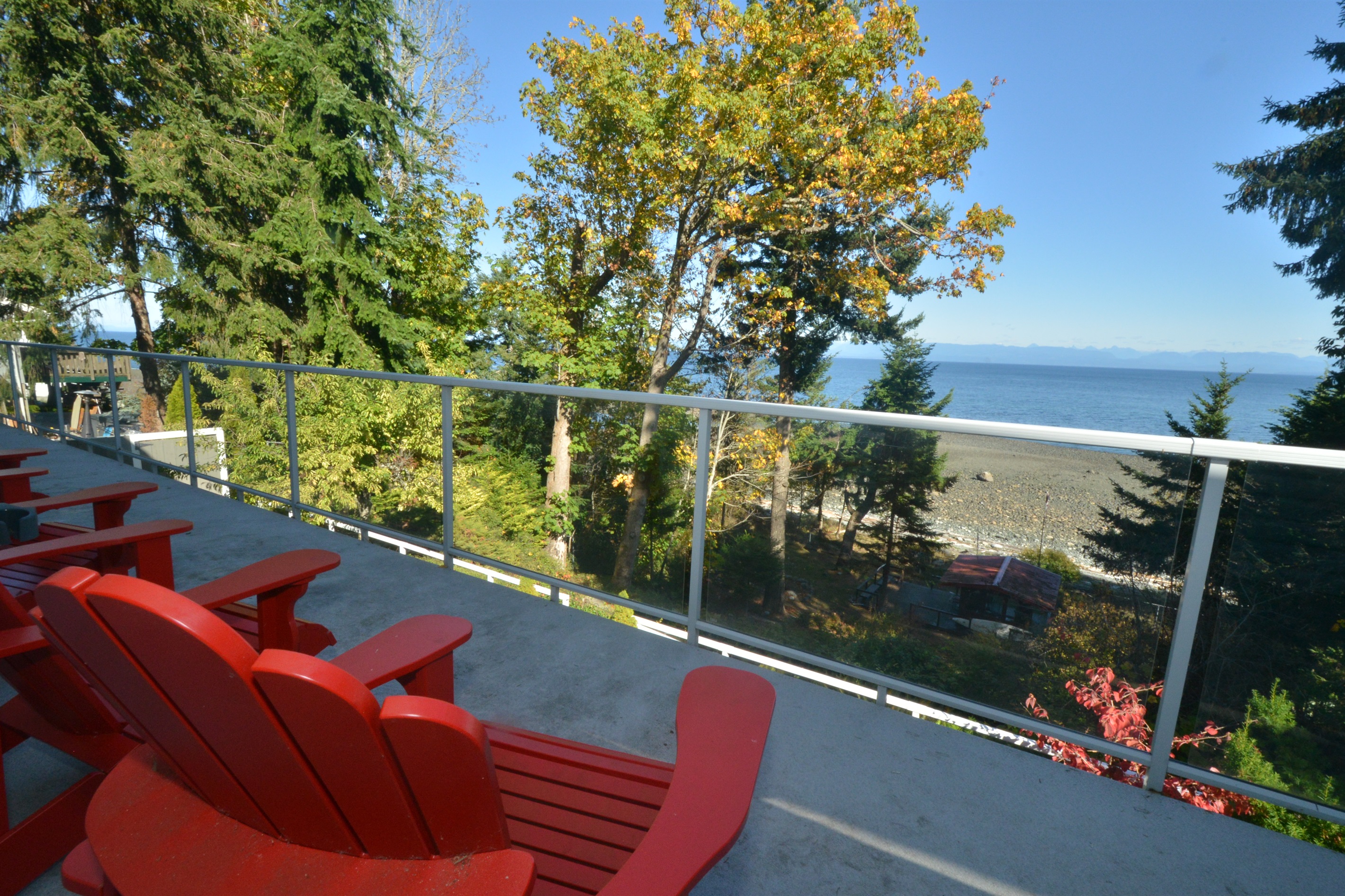 Unobstructed ocean views across the Salish Sea