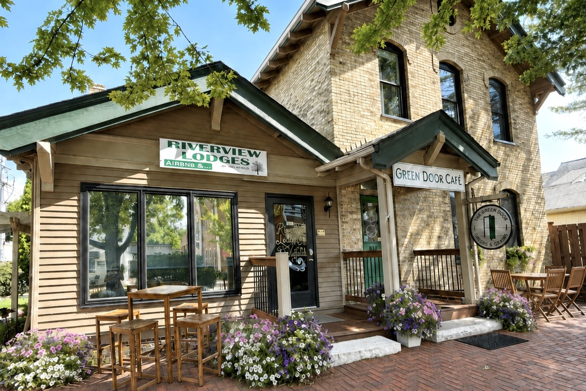 Historic Cream City brick building