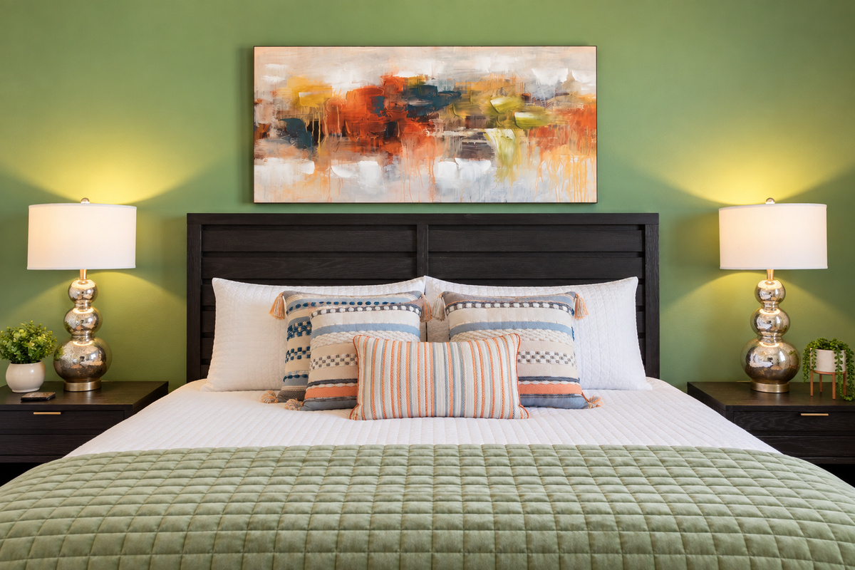 A modern and private sanctuary of peace and comfort, where the day begins and ends in quiet luxury.