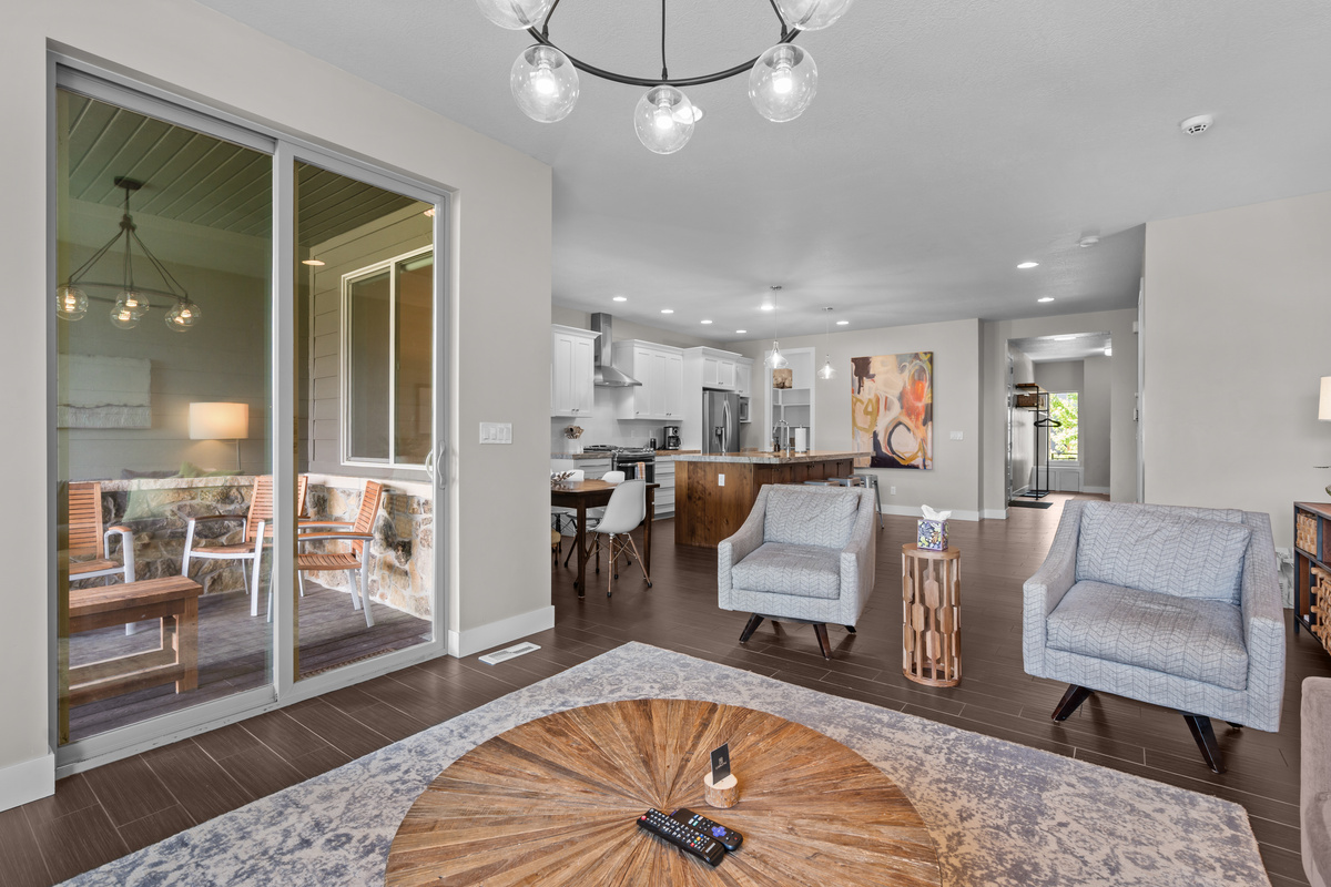 Bright, open living spaces designed for relaxing and making memories together.