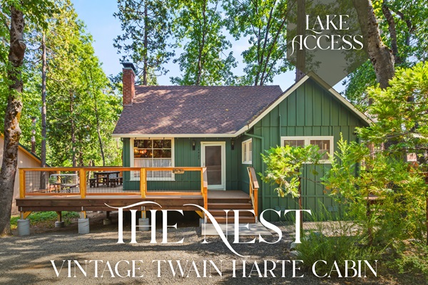 Perk: guests may access the lake for a small fee, but only when visiting a home with an active lake membership, like The Nest!