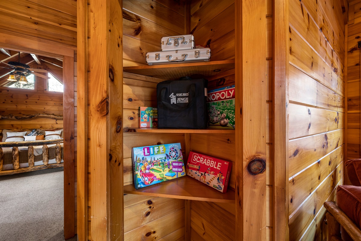 Enjoy a collection of board games, perfect for unplugged evenings filled with laughter, connection, and a little friendly competition.