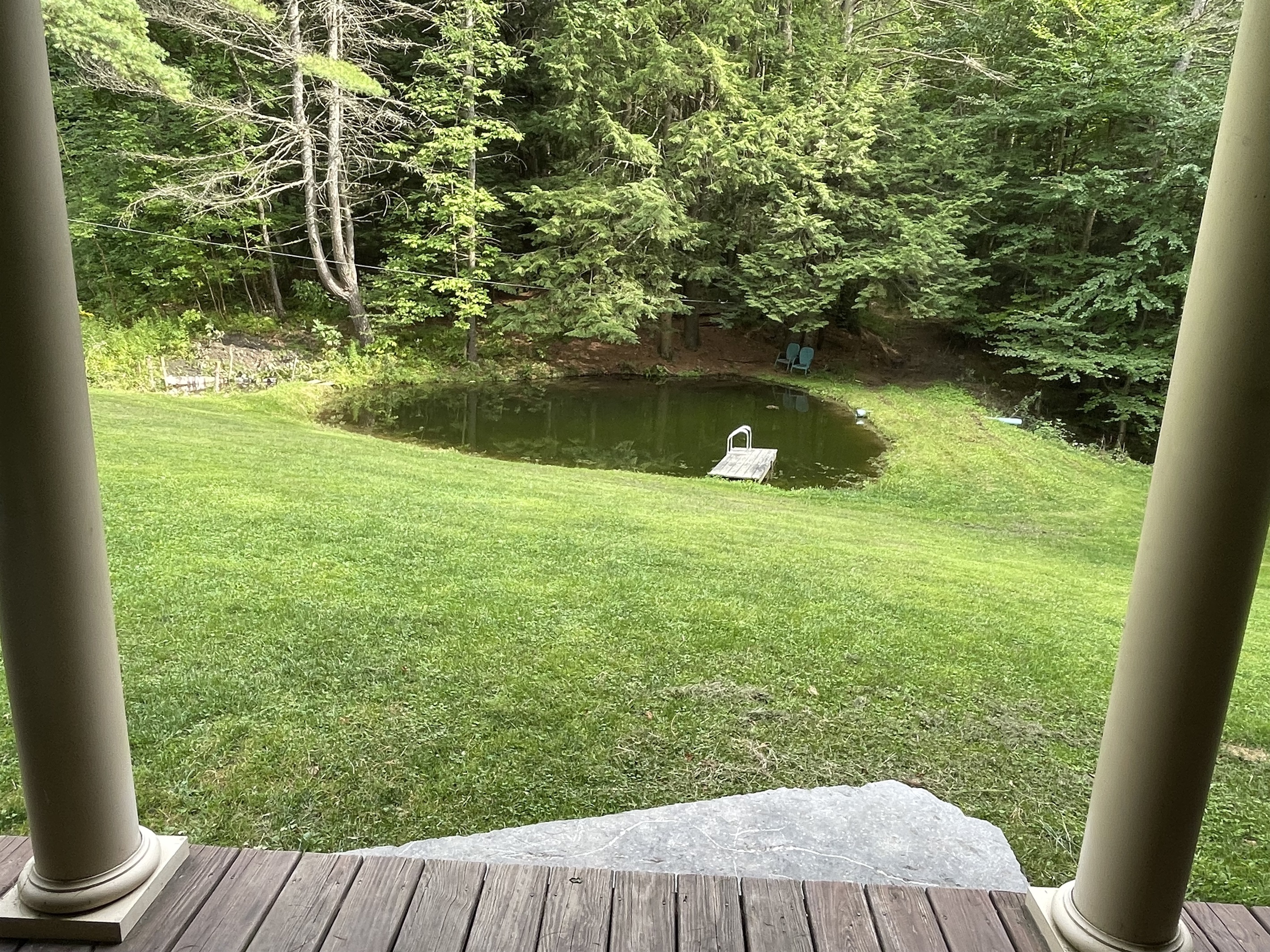 Rear porch view