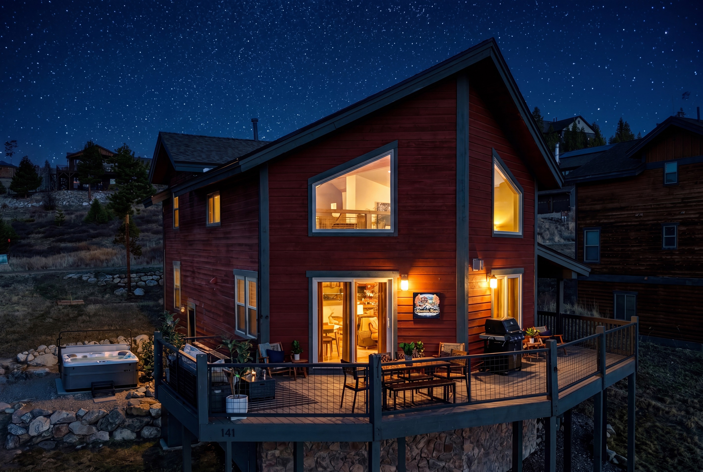 Enjoy this peaceful family retreat day and night.