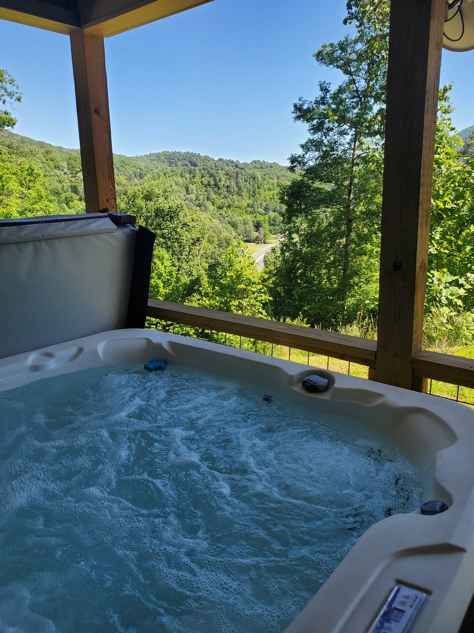 View from the hot tub