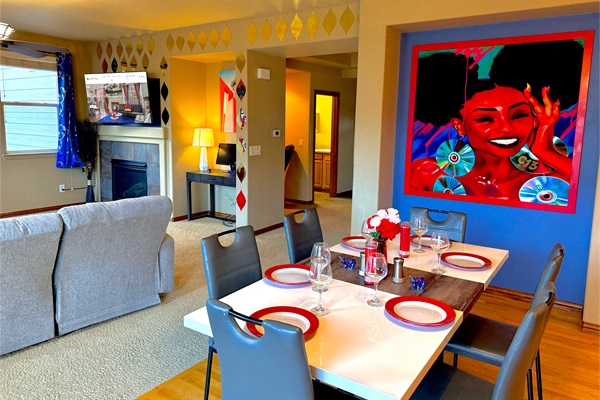 Bright Dining Area Right Beside the Spacious Living Room