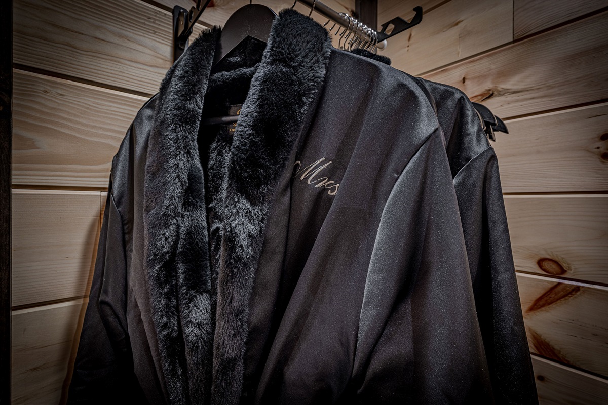 Luxury starts in a Minky robe. Robes in each bedroom for use while you are our guest.
