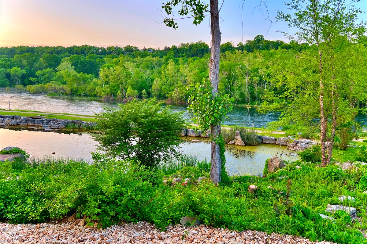 The views out back are spectacular!