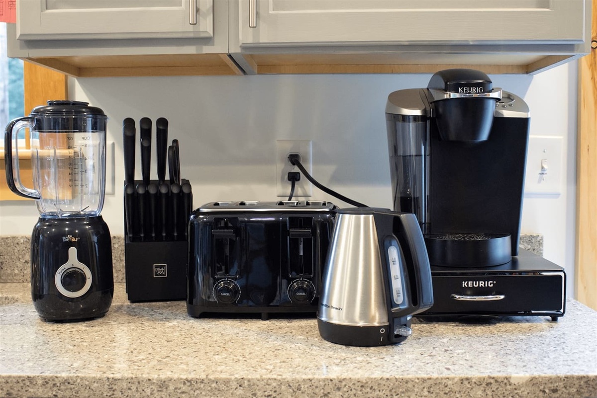 Fully stocked kitchen