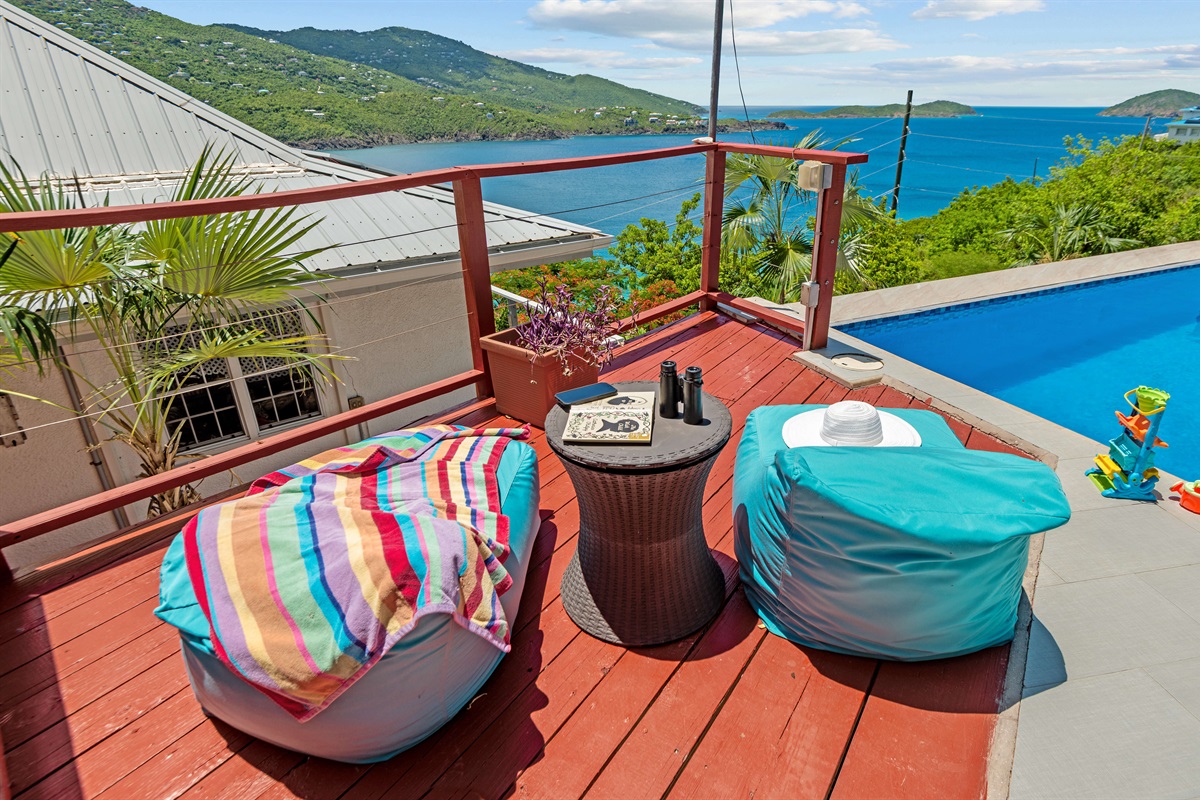 For the sun seekers, we have bean bag chairs that can be positioned around the pool deck based on the amount of sun you desire!