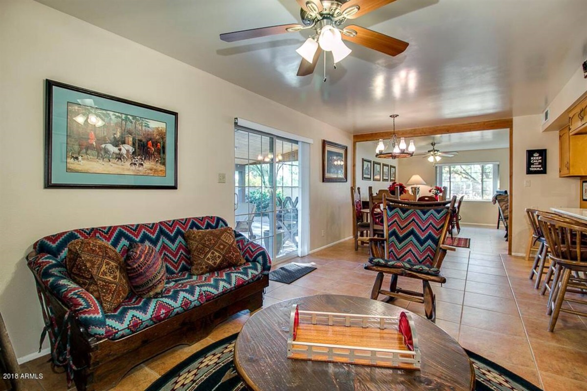 Welcoming and cozy furnishings