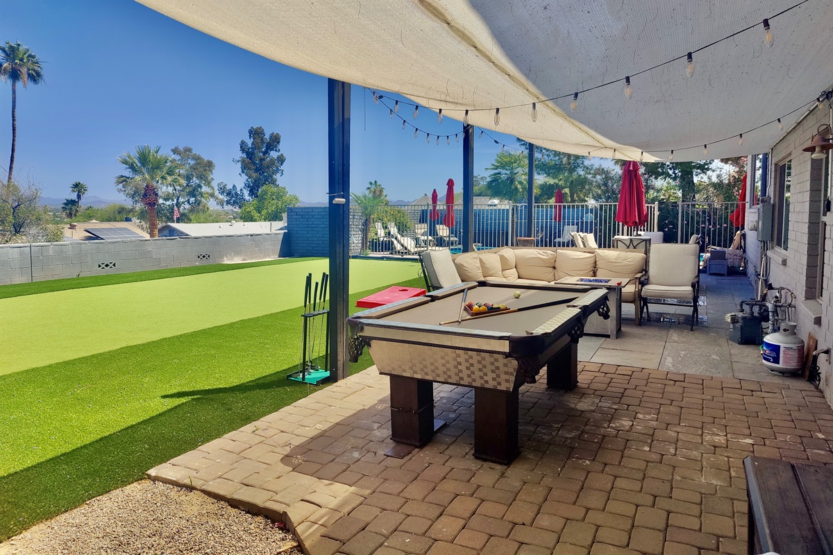 Back patio area