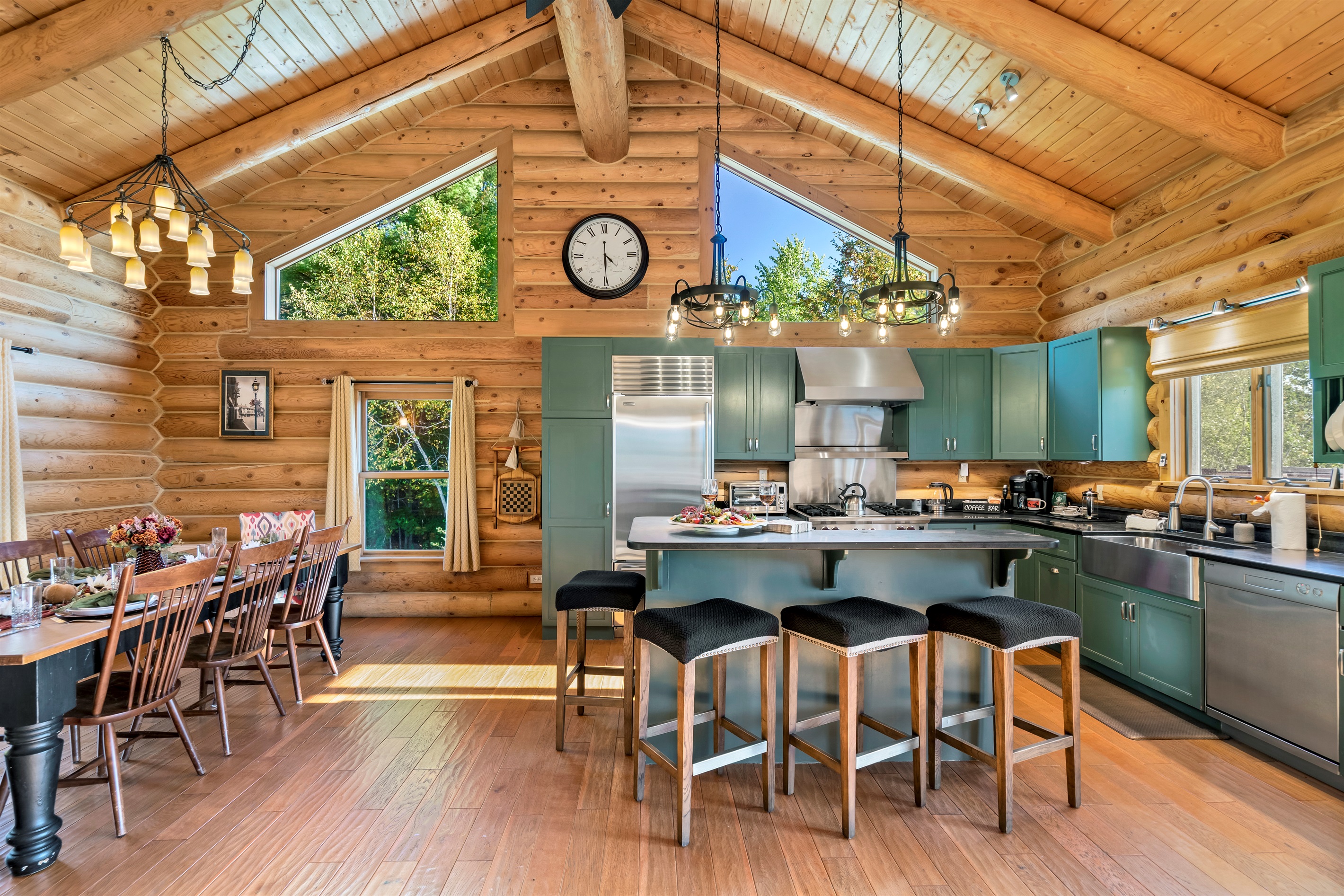 "Whip up meals and enjoy them together in this open, inviting kitchen.