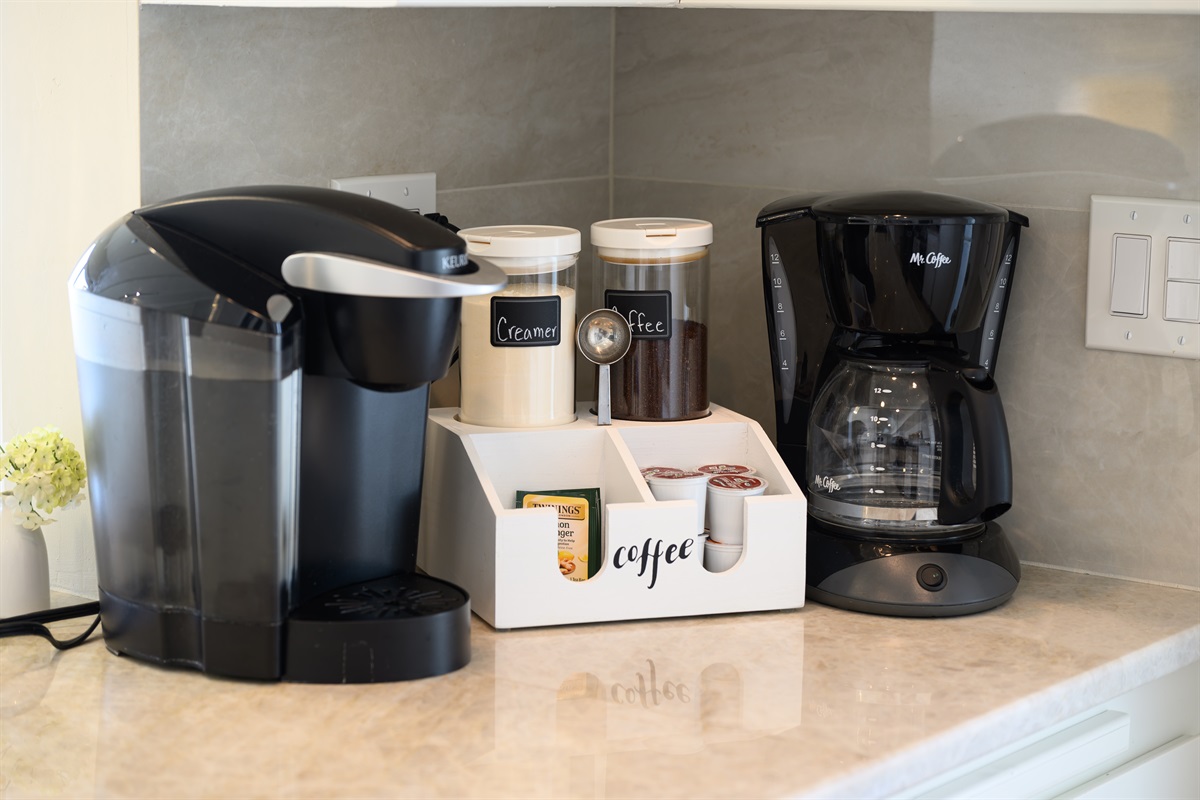 Complimentary coffee bar for all guests