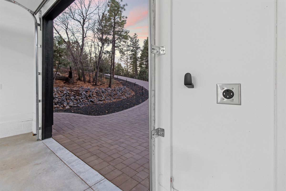 EV charging outlet available