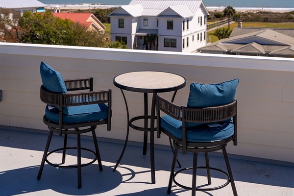 Rooftop Deck | Rosewood Retreat | 2605 Palm Blvd, Isle of Palms, SC | IOP Escapes