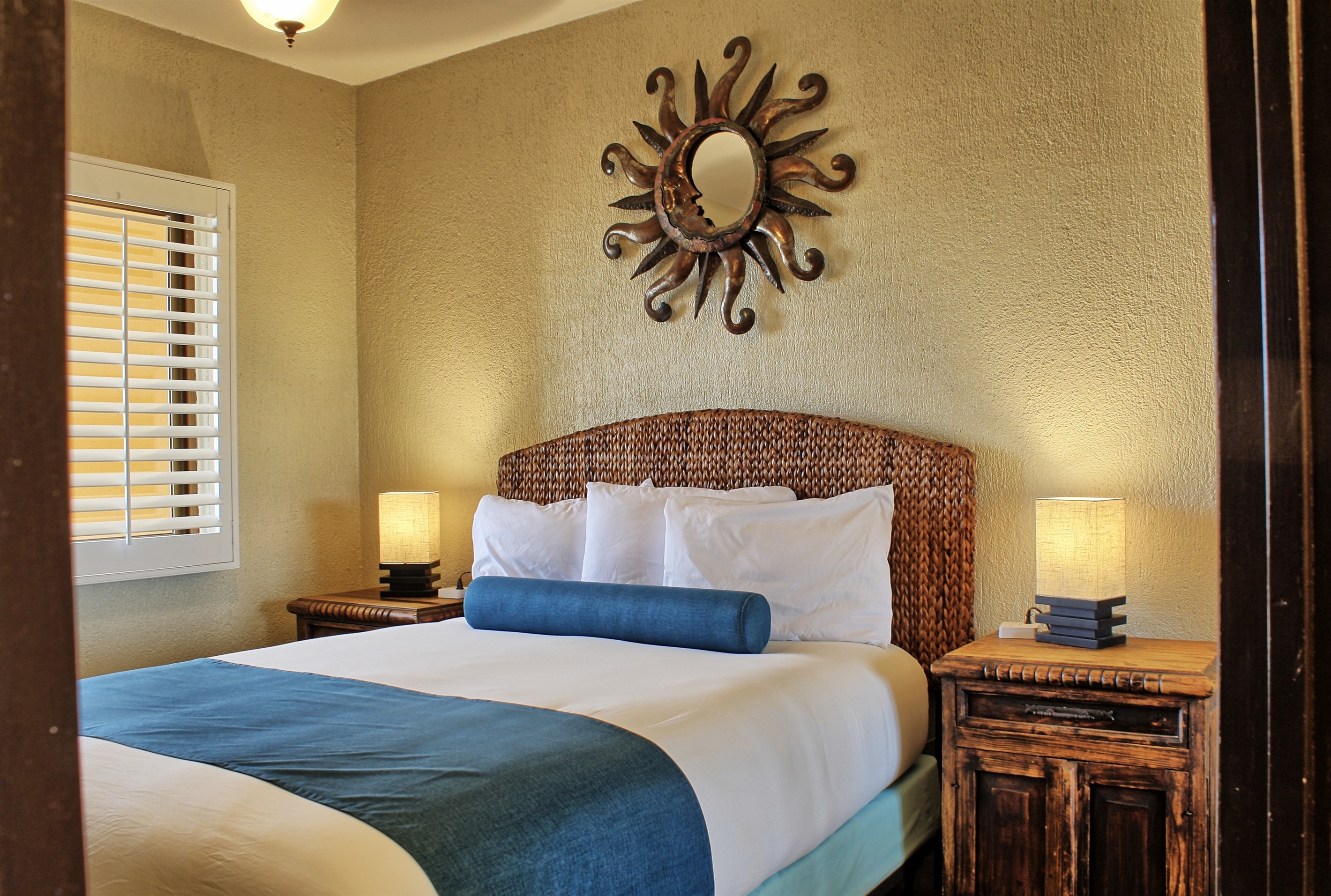 guest bedroom with king bed