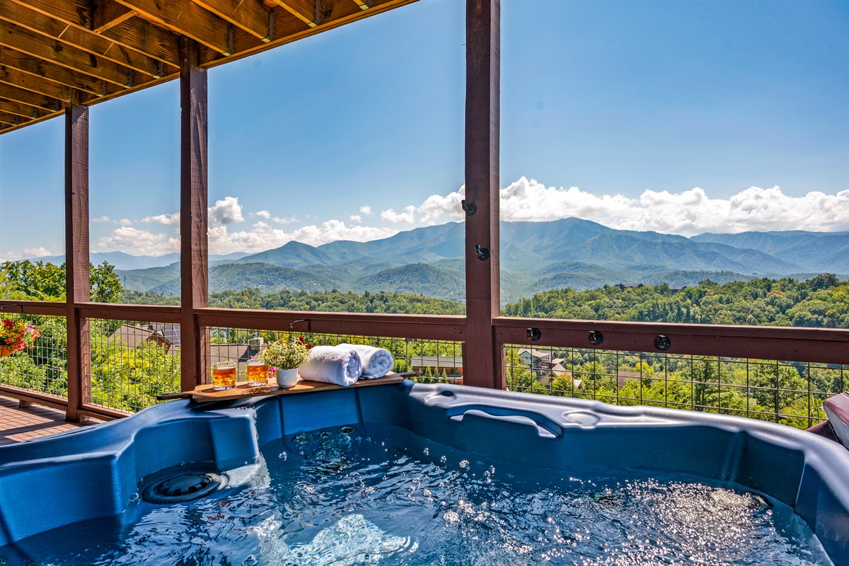 Hot tub with view