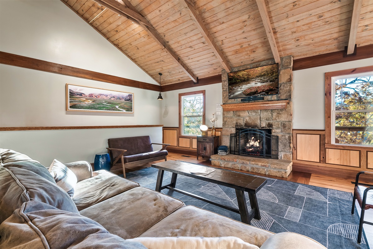 Cozy space to unwind.