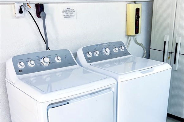 Washer and Dryer are located in the utility room.  