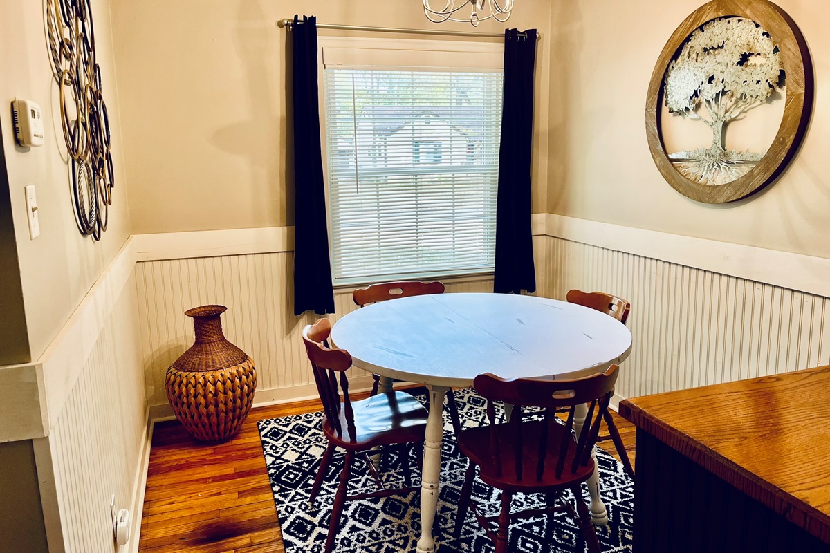 A comfortable dining area for you to enjoy all your meals.