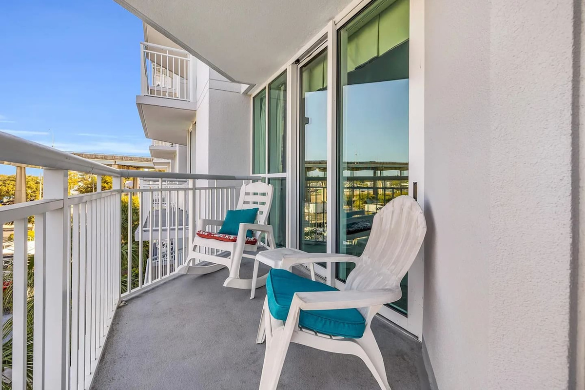 Exclusive balcony area