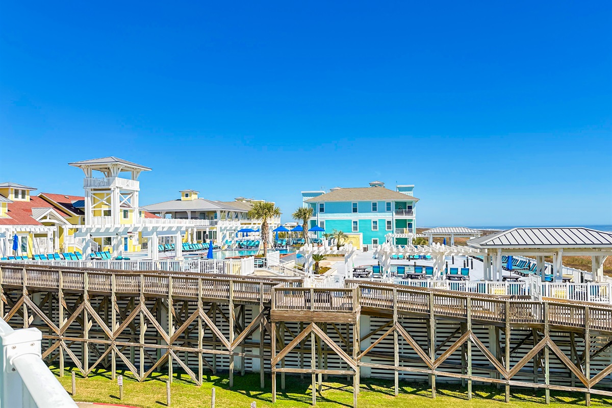 The Pointe West Beach Club is right next to the condo. The hot tub is heated year-round.