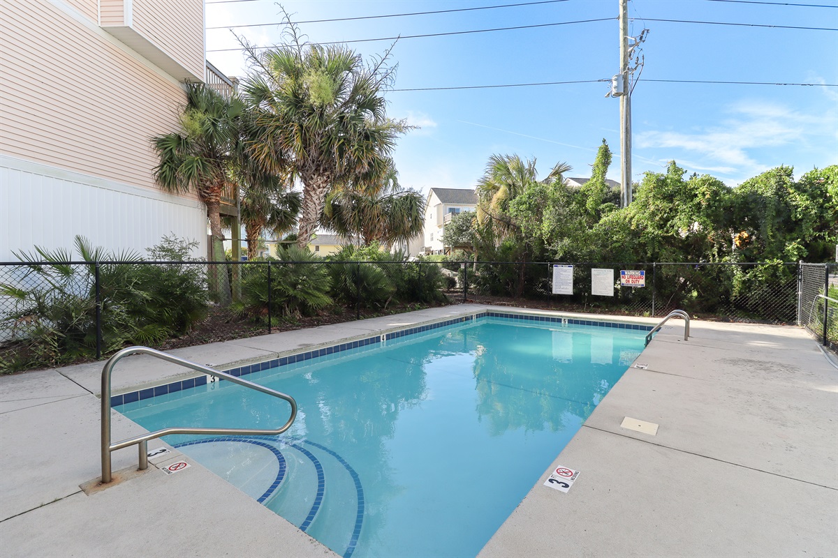 Outdoor pool area