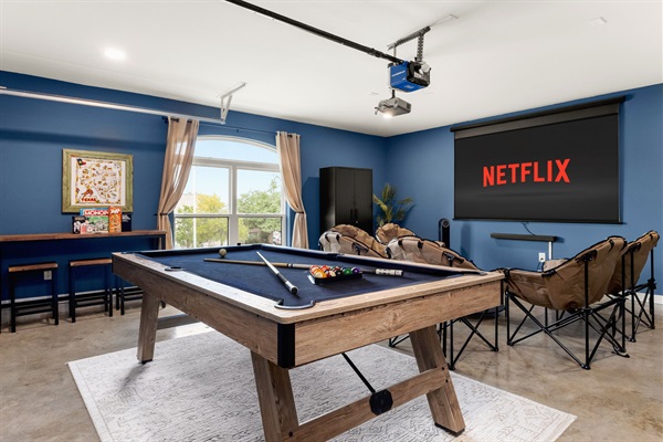 Who will be crowned as the Austin vacation pool champ? Come to the garage game room and find out.