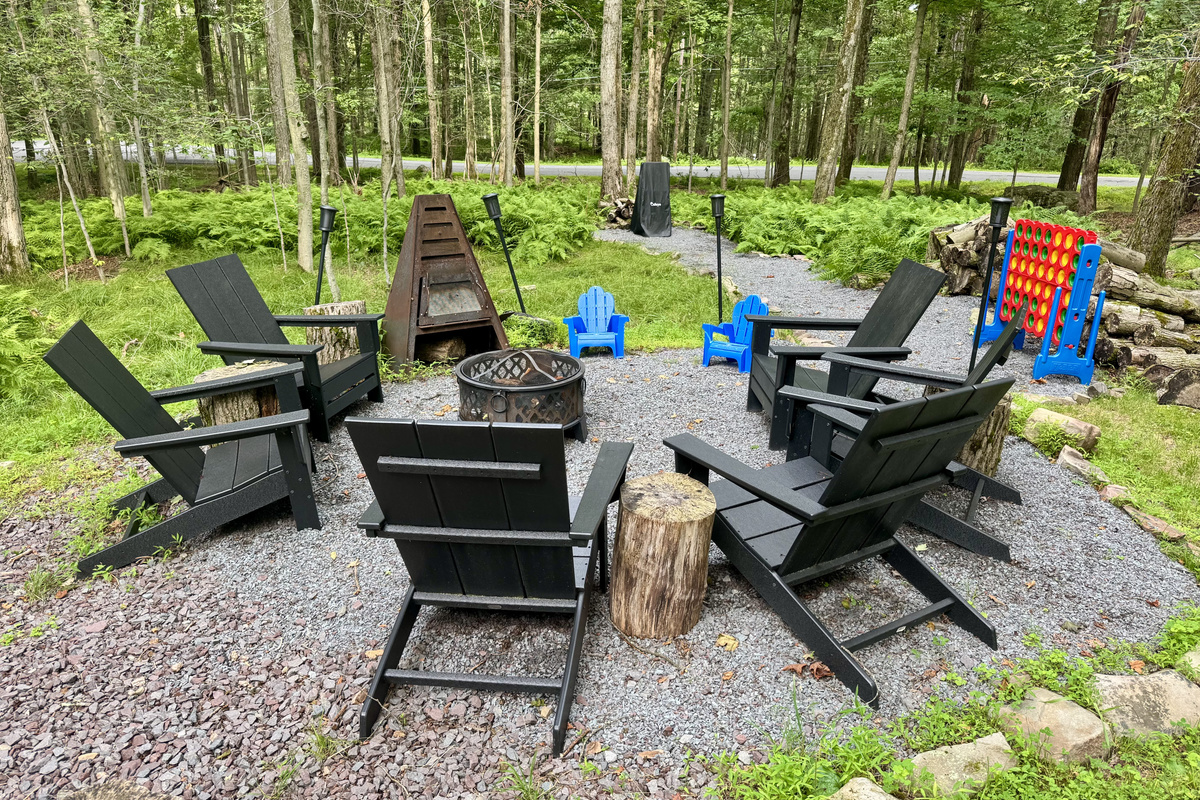 Gather for s’mores, starry skies, and outdoor games