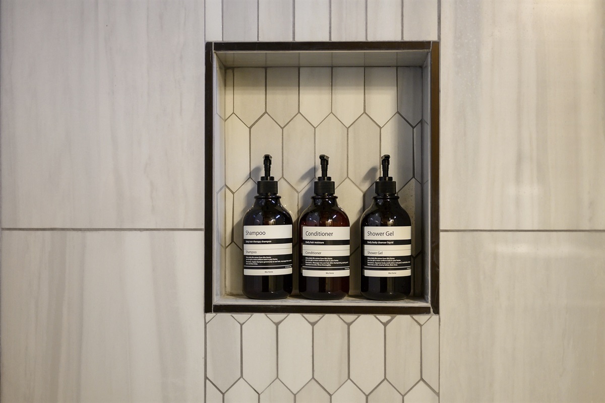 Bath essentials and modern design touches that elevate the everyday experience.