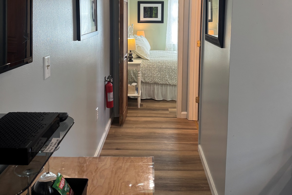 Hallway to bathroom and Queen bedroom