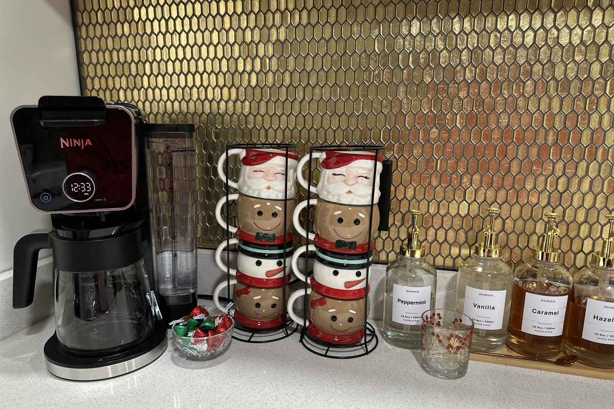 We decorate the cottage with the festive look in mid November!
