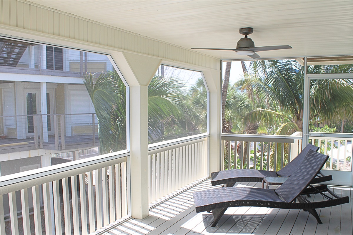 Deck space off bedroom #2