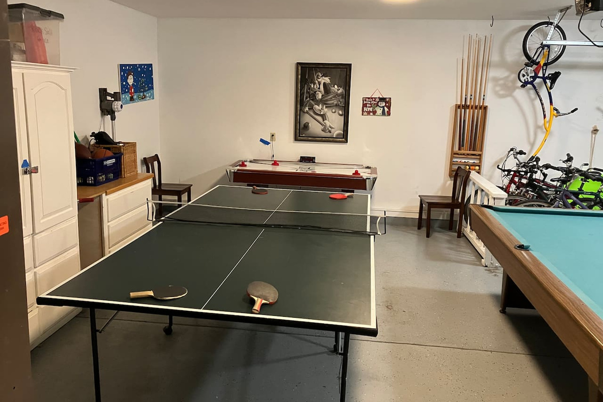 Enjoy some friendly ping pong and air hockey competition. 