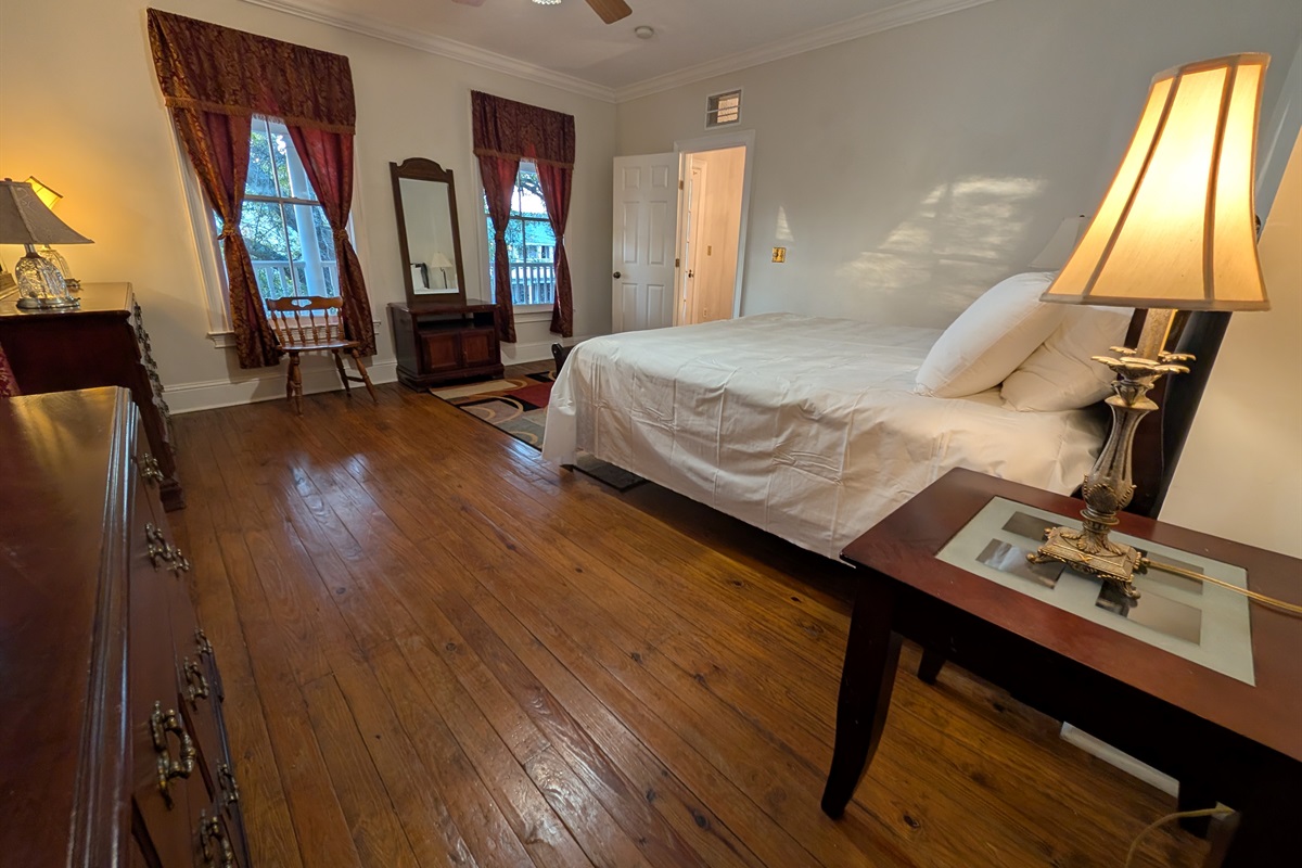 Master bedroom with king size bed