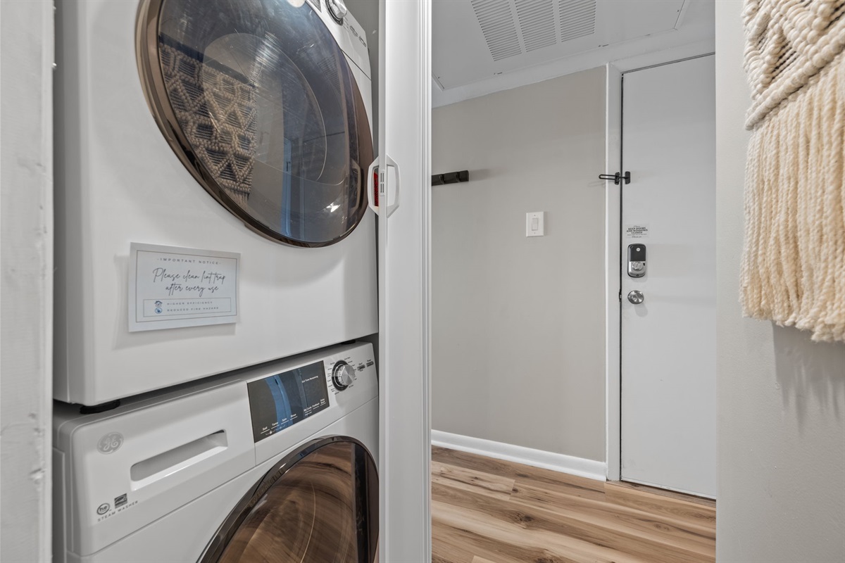 Added convenience with in-unit laundry and easy entry access