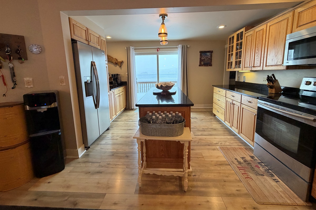 Lake views from the kitchen